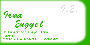 irma engyel business card